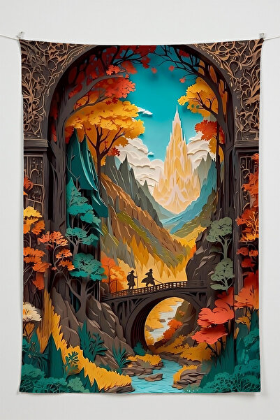 Charmbi Middle Earth Themed Wall Covering – Large Size Tapestry Wall Rug Si, ...