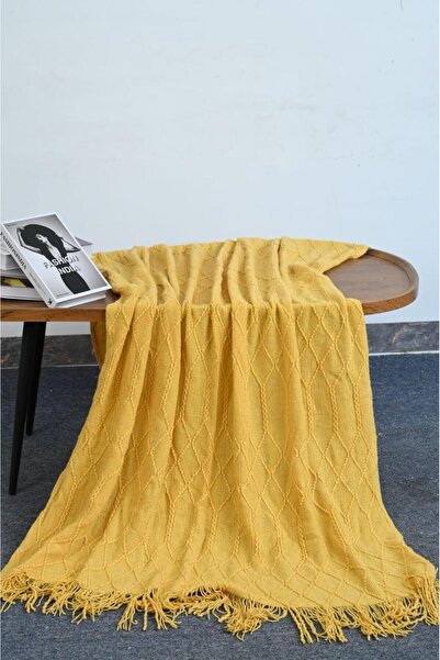 Afkar Albayet Luxurious cotton sofa throw with a soft texture