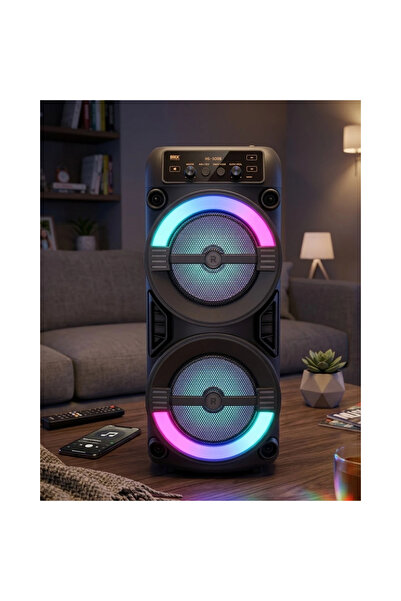 Epilons Rgb Işıklı Taşınabilir Bluetooth Hoparlör Güçlü Stereo Ses