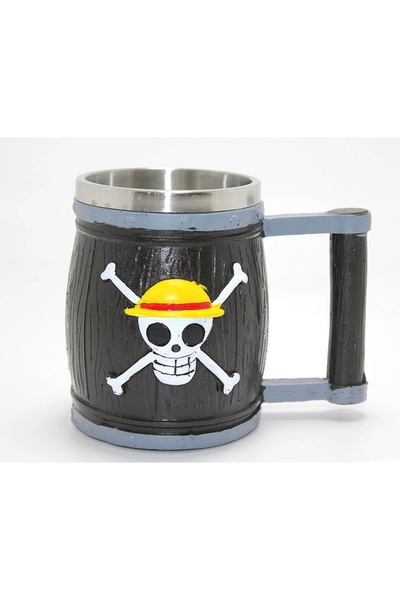 Epilons One Piece Themed 3D Embossed Steel Mug Cup Alk4483