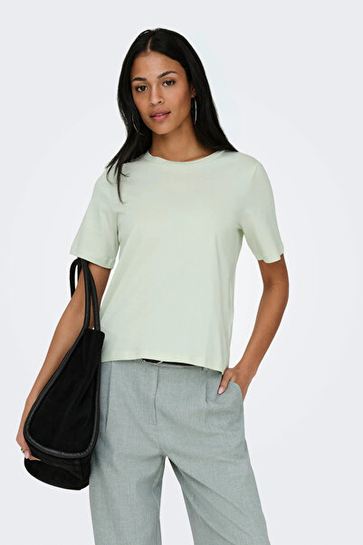 ONLY Onlonly 100% Cotton Regular Fit Crew Neck t Shirt t Shirt 15270390