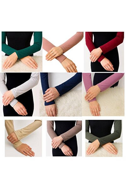 ALDAIYR 9 Pcs Hijab Sleeves Combed Cotton Prayer Sleeves Kol2908