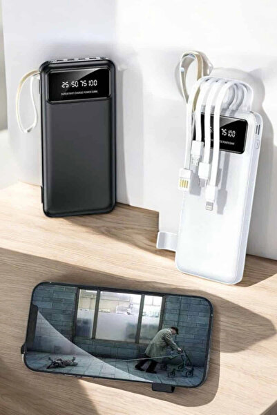 Genel Markalar BUĞZ 20.000 MAH LED IŞIKLI LCD EKRAN USB GİRİŞLİ TYPE-C LİGHTN...