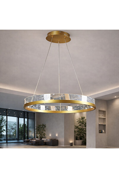 genric Modern round gold LED chandelier available in 60cm size