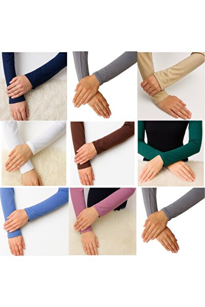 ALDAIYR 9 Pcs Hijab Sleeves Combed Cotton Prayer Sleeves Kol2908