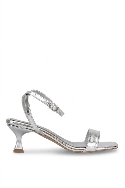 Ayakkabı Fuarı Elit PM161 K65M pentru femei, clasic, argint pantofi cu toc