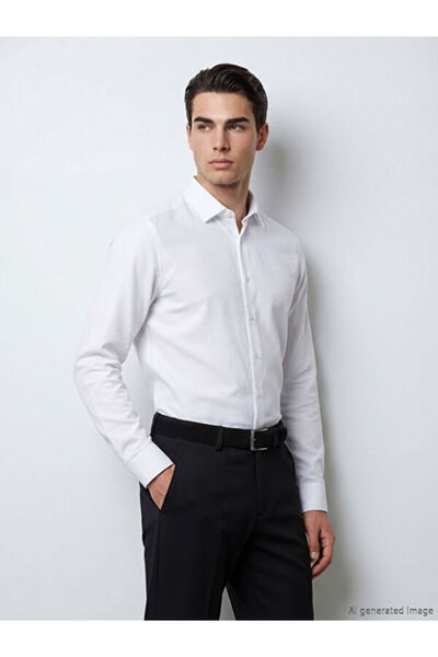 LC Waikiki Slim Fit Dobby Men's Shirt from Uzg Store for Style Enthusiasts