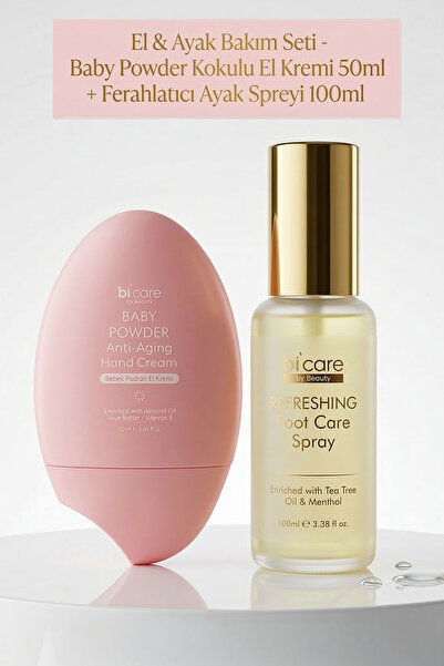 Bi Care El & Ayak Bakım Seti - Baby Powder Kokulu El Kremi 50ml + Ferahlatıcı...