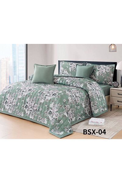 BLUES Summer patterned compressed bedspread, single size, 4 pieces