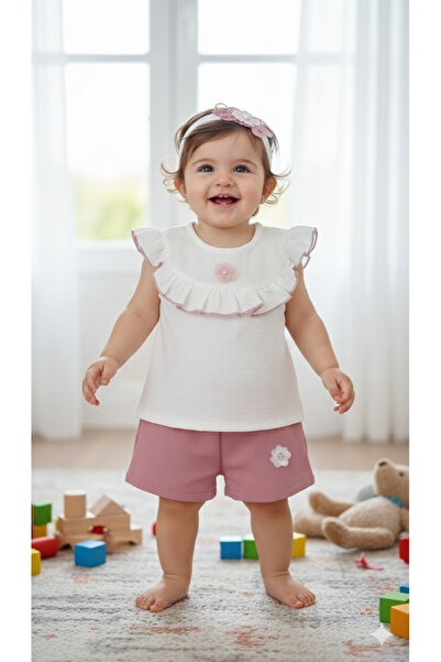 ZEYBABY طقم شورت للأطفال الصغار من نوع باندا بولوز