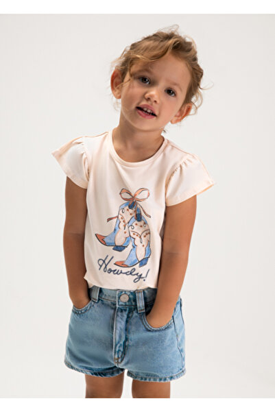 MAYORAL Κοριτσίστικο τζιν σορτς μπλε - 00236