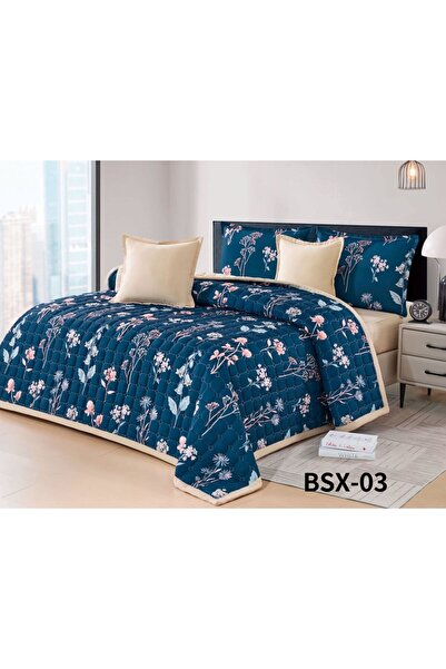 BLUES Summer patterned compressed bedspread, single size, 4 pieces
