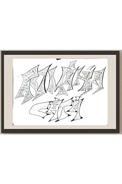 karikatural Broncai Latalim 43x30cm Orijinal Karikatür BOD00981