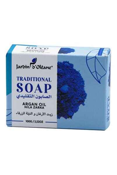 Jardin D Oleane Traditional Soap Argan Oil Nila Zarka Blue 100grams