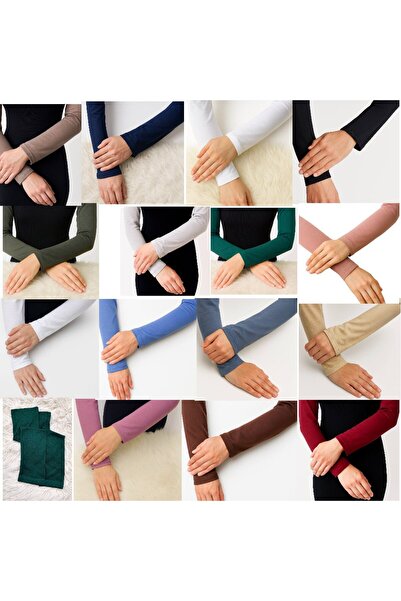 ALDAIYR 16 Pcs Hijab Sleeves Combed Cotton Prayer Sleeves Kol2908