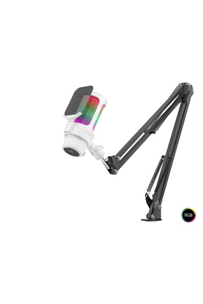 Epilons Professional Adjustable Table Arm Mounted Rgb Microphone 192 Khz / 24...