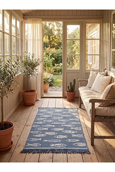 LC Waikiki Fish Patterned Rug 80X140 cm (S6)