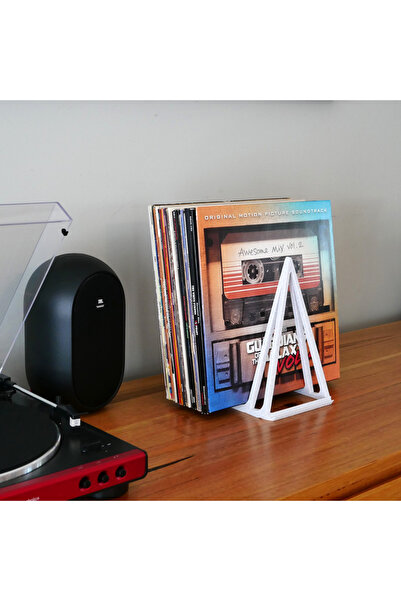 LİYA3D 3D Baskı Plak Tutacağı – Vinyl Plak Standı | Minimal Masaüstü Plak Ser...