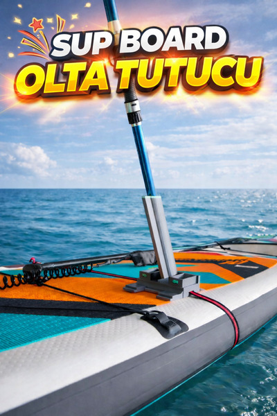 KIZILAKSAM SUP Board Paddle Olta Tutucu (Montaj İçin Spanzet Hediye)