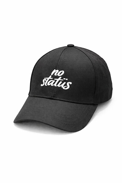 ZERAMİNE Șapcă de baseball unisex cu broderie cu text „No Status” – Șapcă spo...