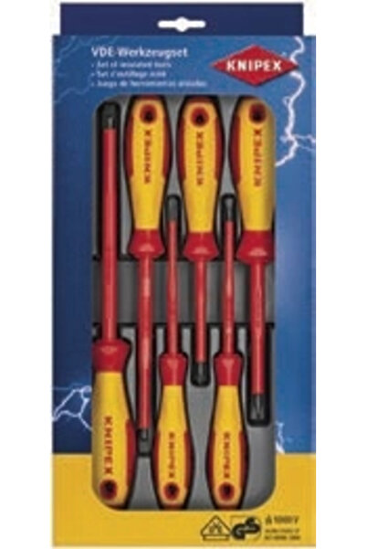 Knipex 00 20 12 V01 6’lı İzole Tornavida Seti VDE