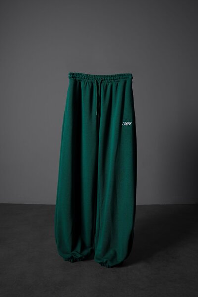 Slatra Trening verde pentru bărbați basic pantaloni jogger