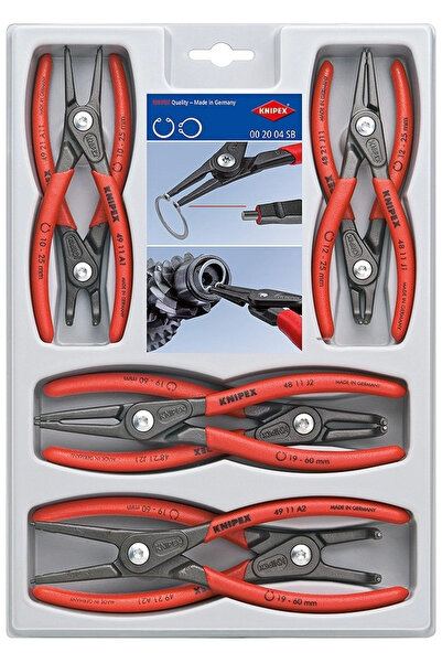 Knipex 00 20 04 SB 8’li Segman Pense Seti