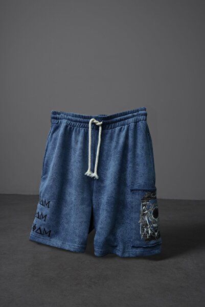 Slatra Pantaloni scurți pentru bărbați, albastru deschis, Inveniam Pathcli, c...