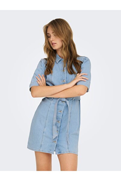 ONLY Jeanskleid ONLVIBBE Midikleid