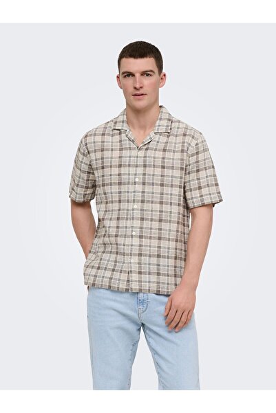 Only & Sons Hawaii-Hemd ONSCAIDEN Leinen Hawaii-Hemd