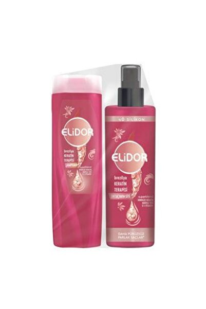 Elidor 1 Piece Brazilian Keratin Therapy Shampoo 200ml + Hair Care Milk 200ml