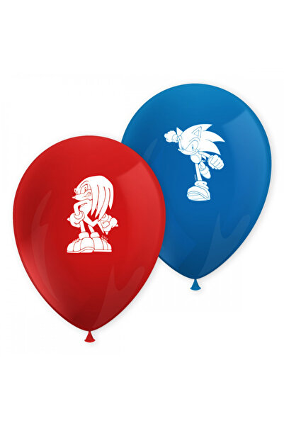 Sonic Set of 8 Speed party balloons 27 cm