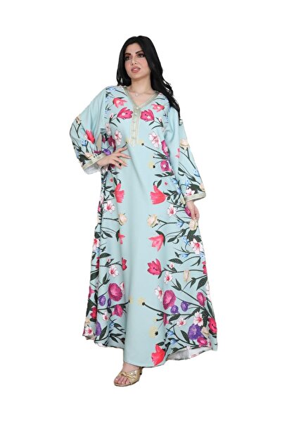 Generic Jalabiya with A Classic Floral Design