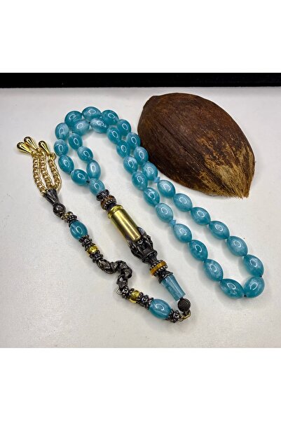 İskenderun Tesbihcilik Turquoise Beauty Bullet-Shaped Claw Nakkaş İmame Opal ...