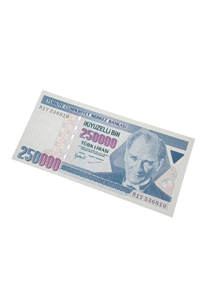 Yediotuz 7. Emisyon 250.000 Lira. Koleksiyon Nostaljik Para.