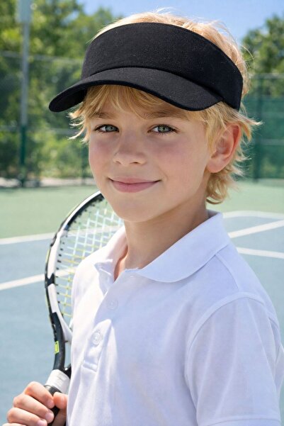 FELLMENS Pălărie neagră Vizor Tenisci pentru băieți, bumbac piese, 10-18 ani