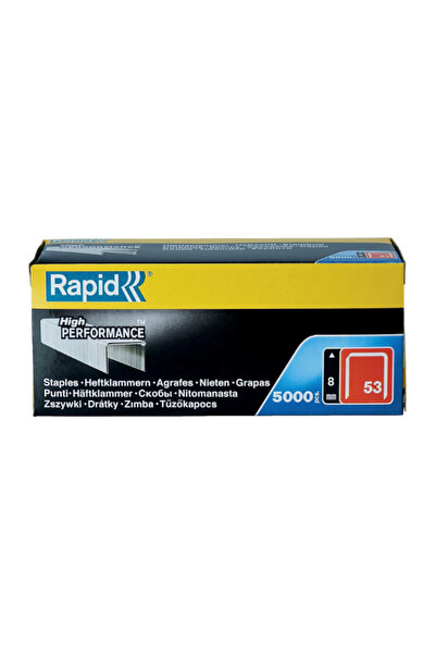 Rapid No.53 Staples 8mm (53/8) 5000pcs – Silver – 11857050