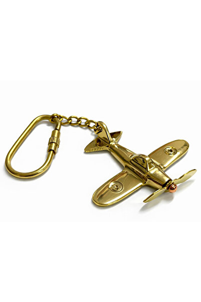 doremodam Brass Airplane Keychain