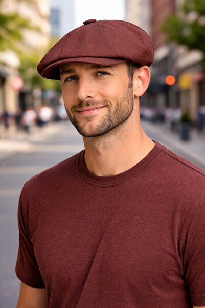 PaminBags Aksesuar قبعة بيكي بليندرز من بيكهام مكونة من كتان قطع رقم UN0075