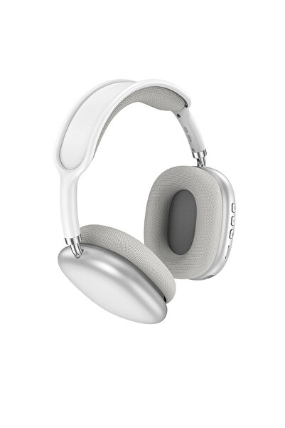 BO22 Mavi Bluetooth 5.3 Kulak Üstü Kulaklık | Hafıza Kartı Girişli - Gümüş