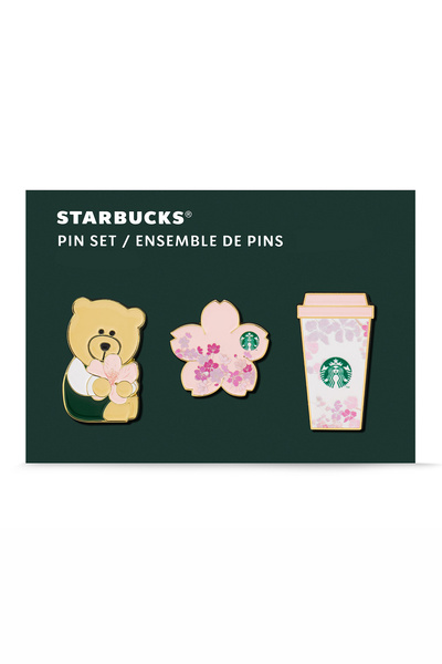 Starbucks Sakura Serisi Broş Seti Rozet Pin 3 Parça