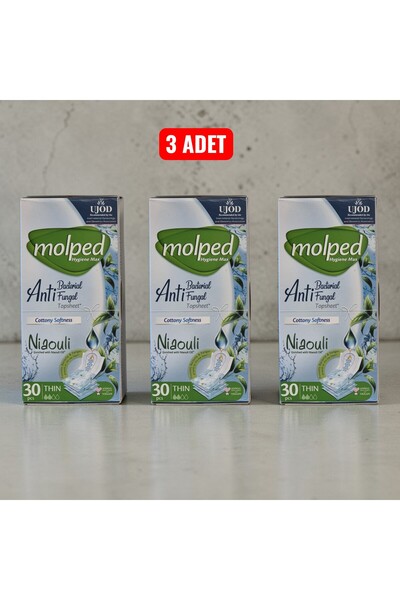 Molped Nioli Hijyen Max İnce Günlük Ped 30'lu 3 ADET