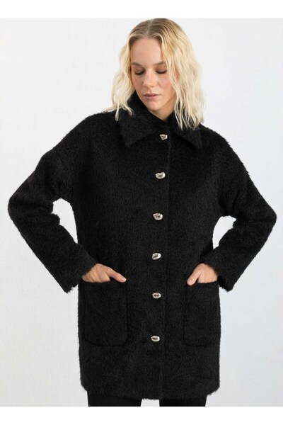 Selen Siyah Kadın Kaban 25KSL9550