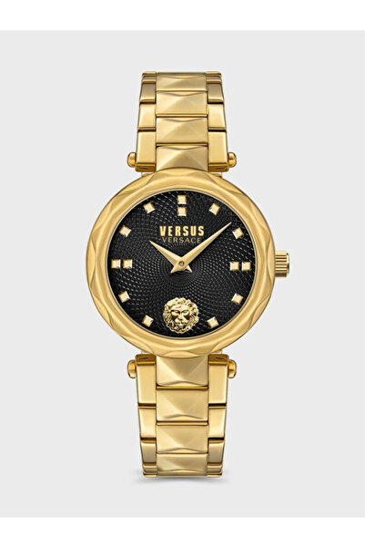 Versus Covent Garden Petite Analogue Quartz Watch for Women,30mm,Gold/Black