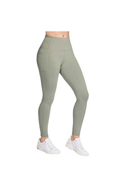 SKECHERS Dámské legíny GO WALK s vysokým pasem, šedé