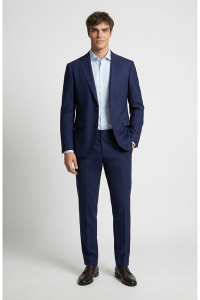 Network Slim Fit Lacivert Takım Elbise