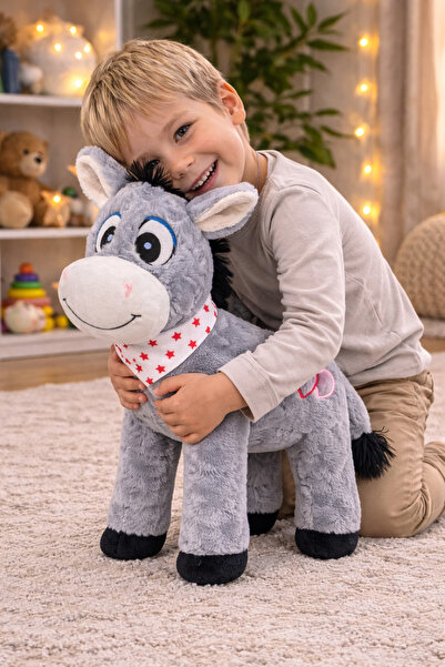 Cici Oyuncak 45 cm Peluş Eşek Oyuncak – Ayakta Durabilen Sevimli Peluş Eşek –...