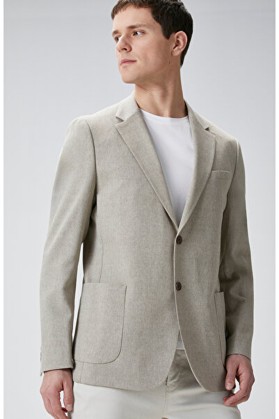 Network Bej Yün Karışımlı Ceket