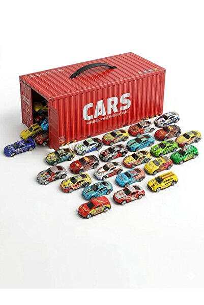 Bionic 24 Pcs Diecast Toy Car Set with Storage Case - Mini Metal Racing Cars ...