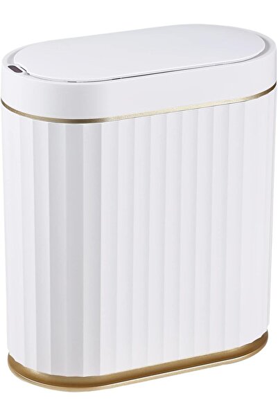 Arabest Automatic Motion Sensor Trash Can - 2 Gallon Slimline for Bathroom, B...